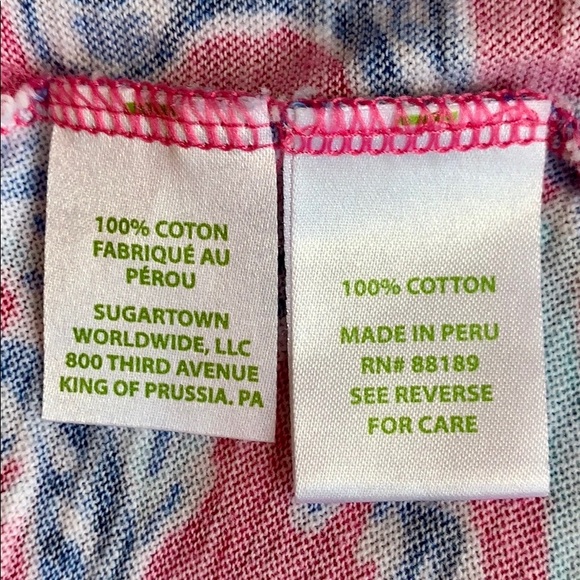 Lilly Pulitzer Kirby Pink Capri Samba Top - Sz: XS - Picture 8 of 11